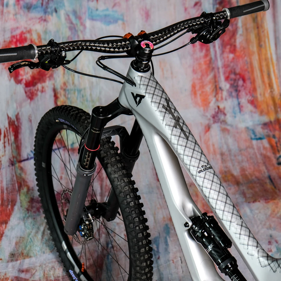 Frame Protection  S matt Top Tube Karo black - unleazhed