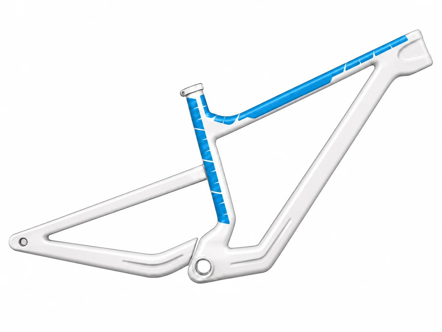 Illustrated protection areas: Top tube, Additional small contact areas