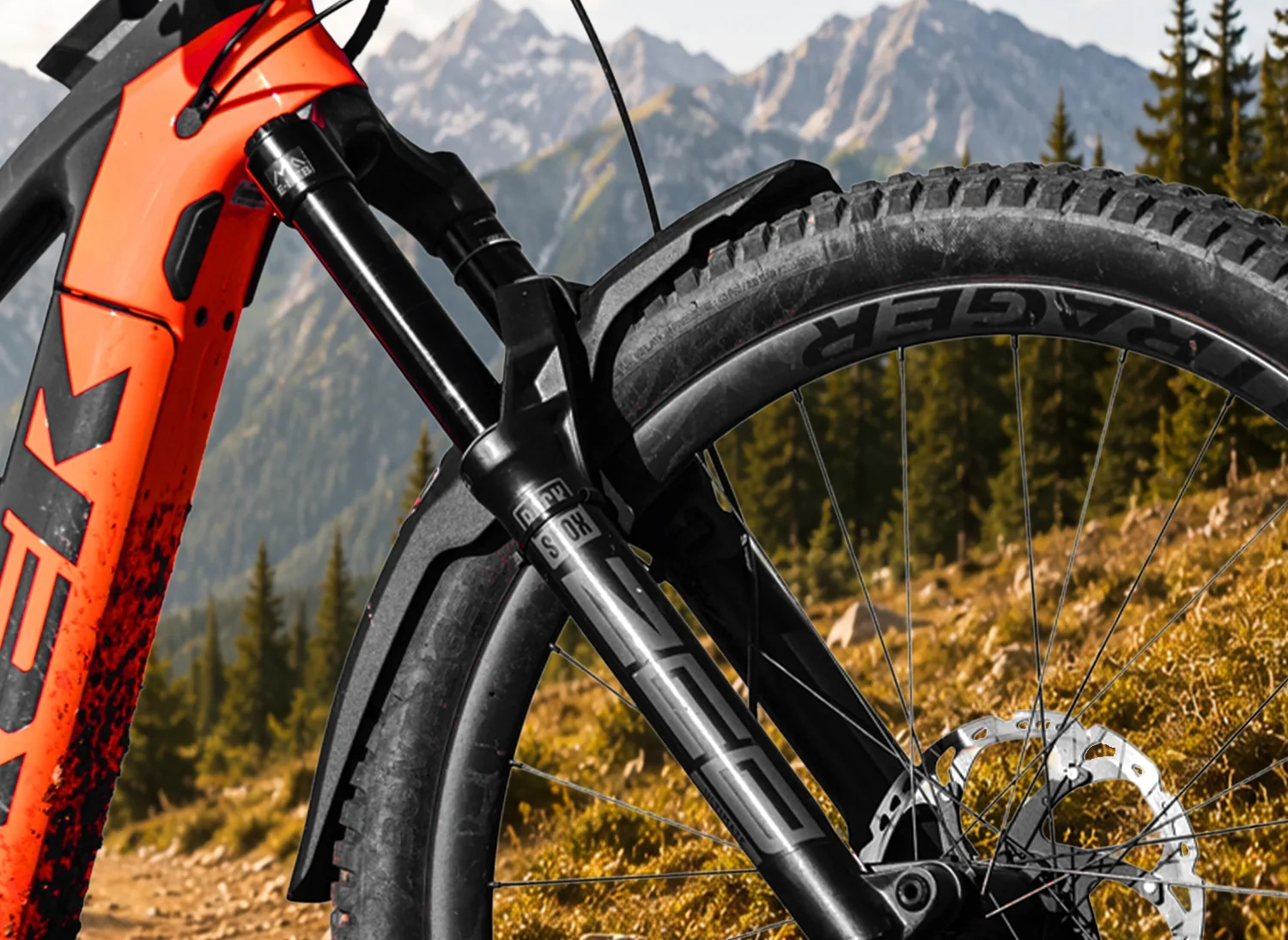 M02 in schwarzer Ausführung am Bike