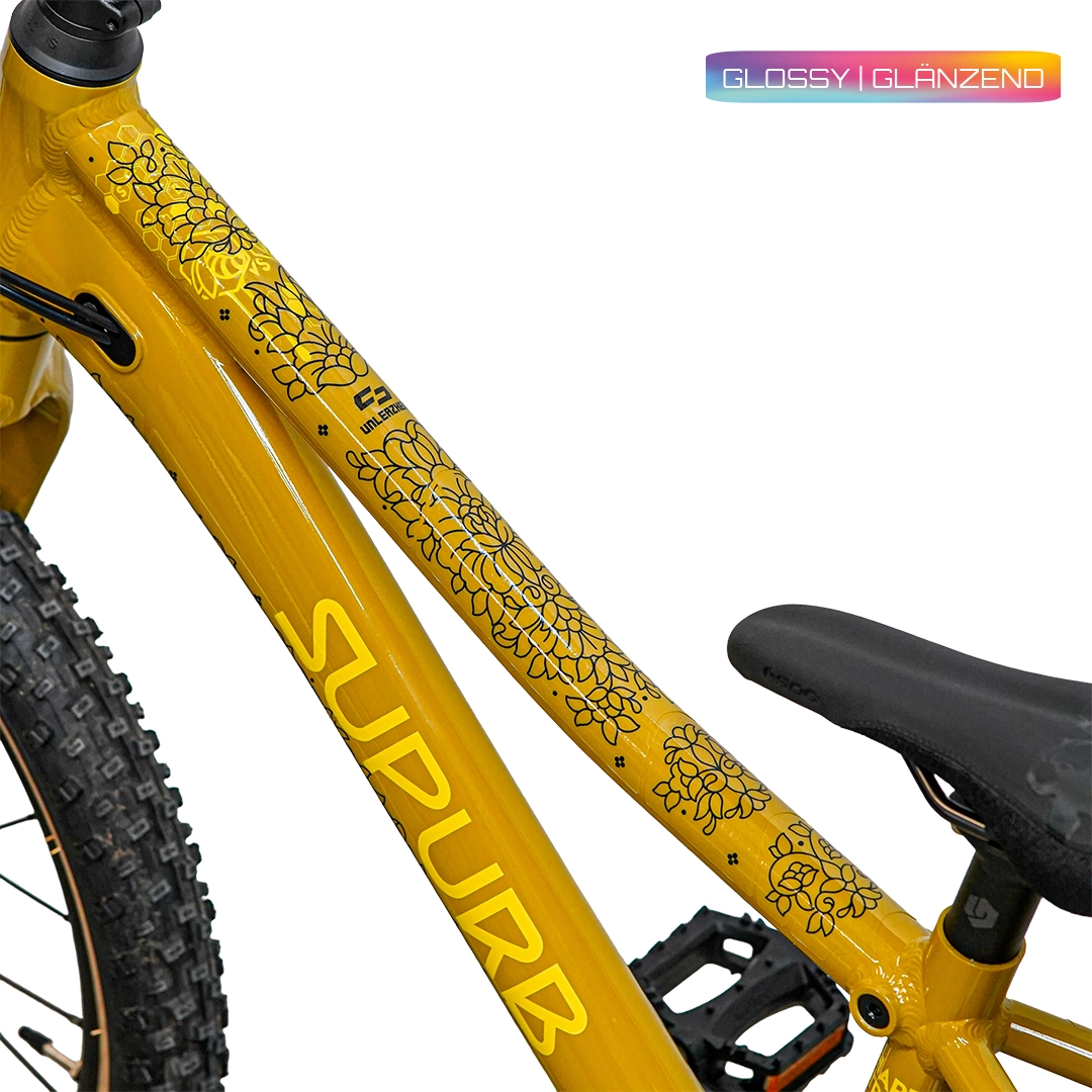 Kids frame protection foil filigree black - unleazhed glossy