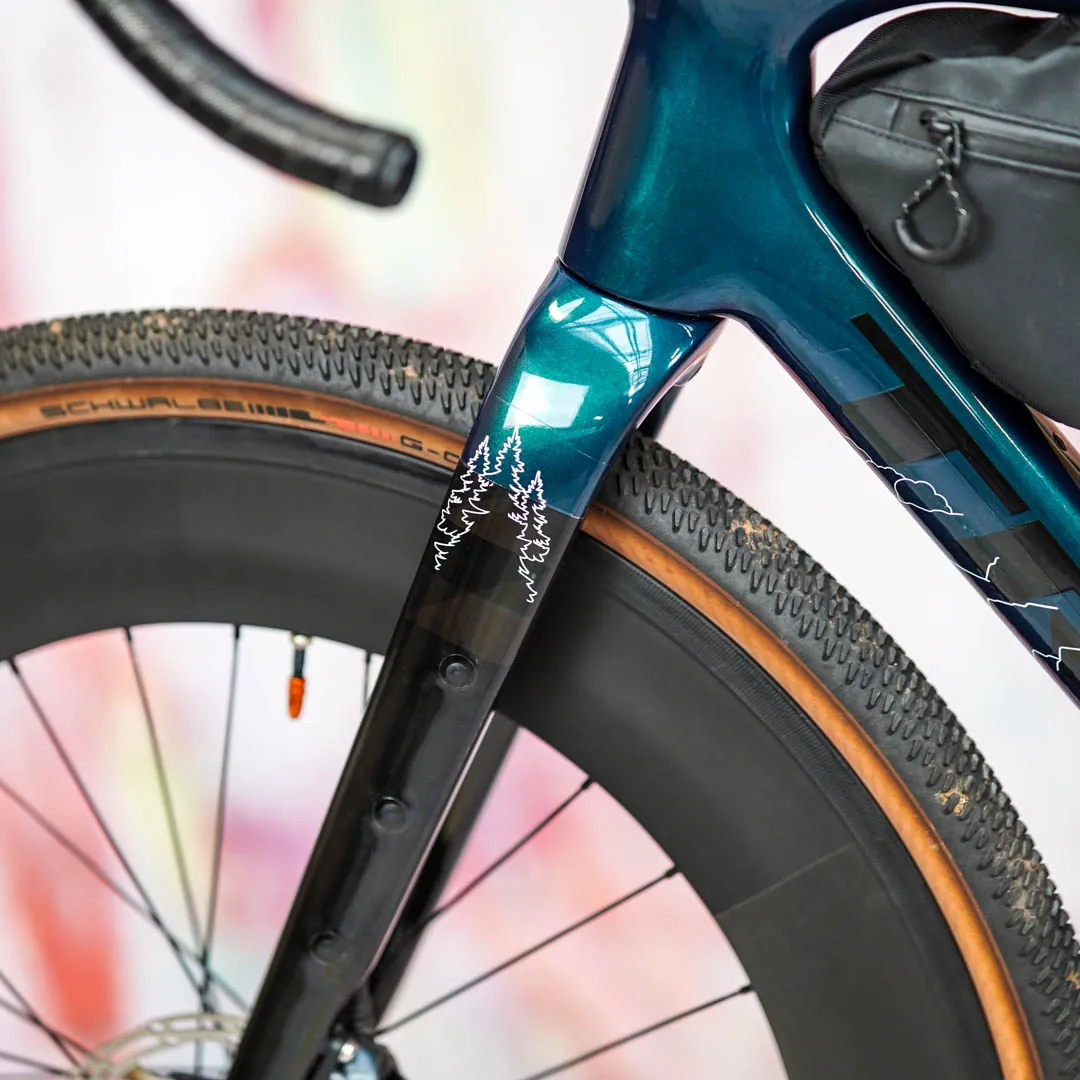 frame protection film Gravel Bike BPG01 Forest white matt - unleazhed