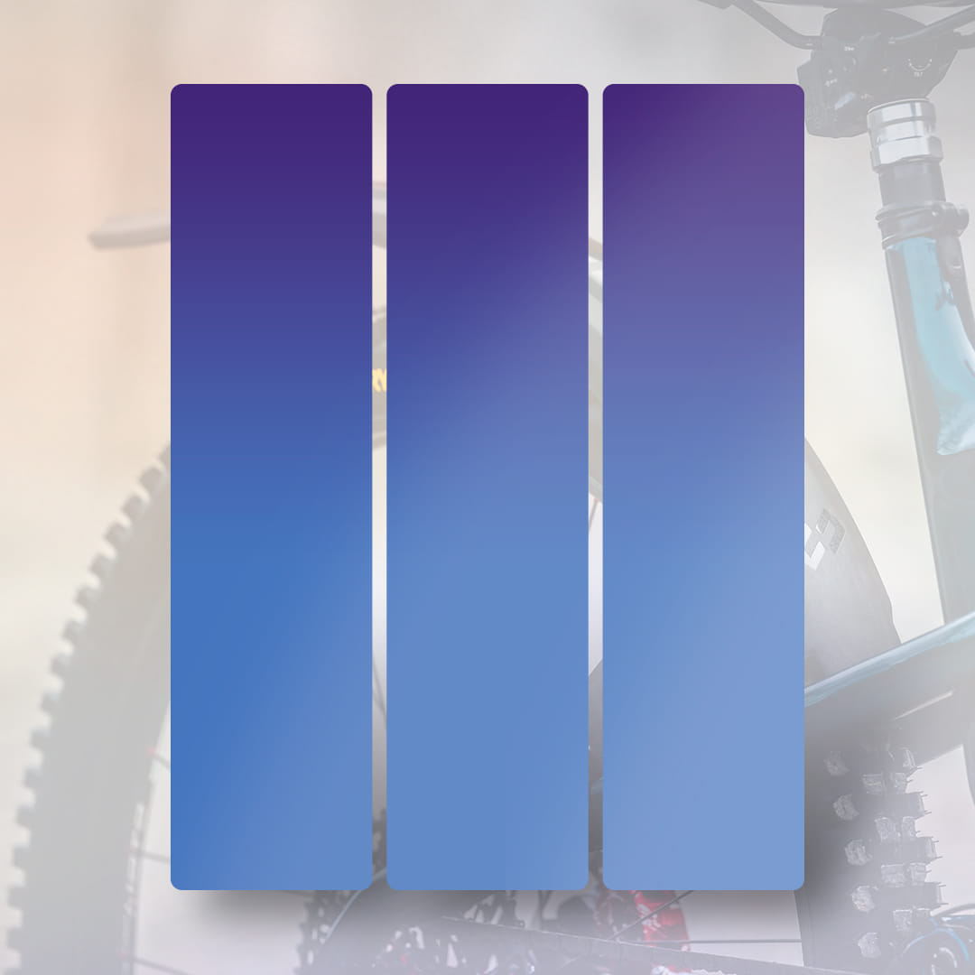 MR02 Rear wheel mudguard sticker flipflop purple-blue - Unleazhed