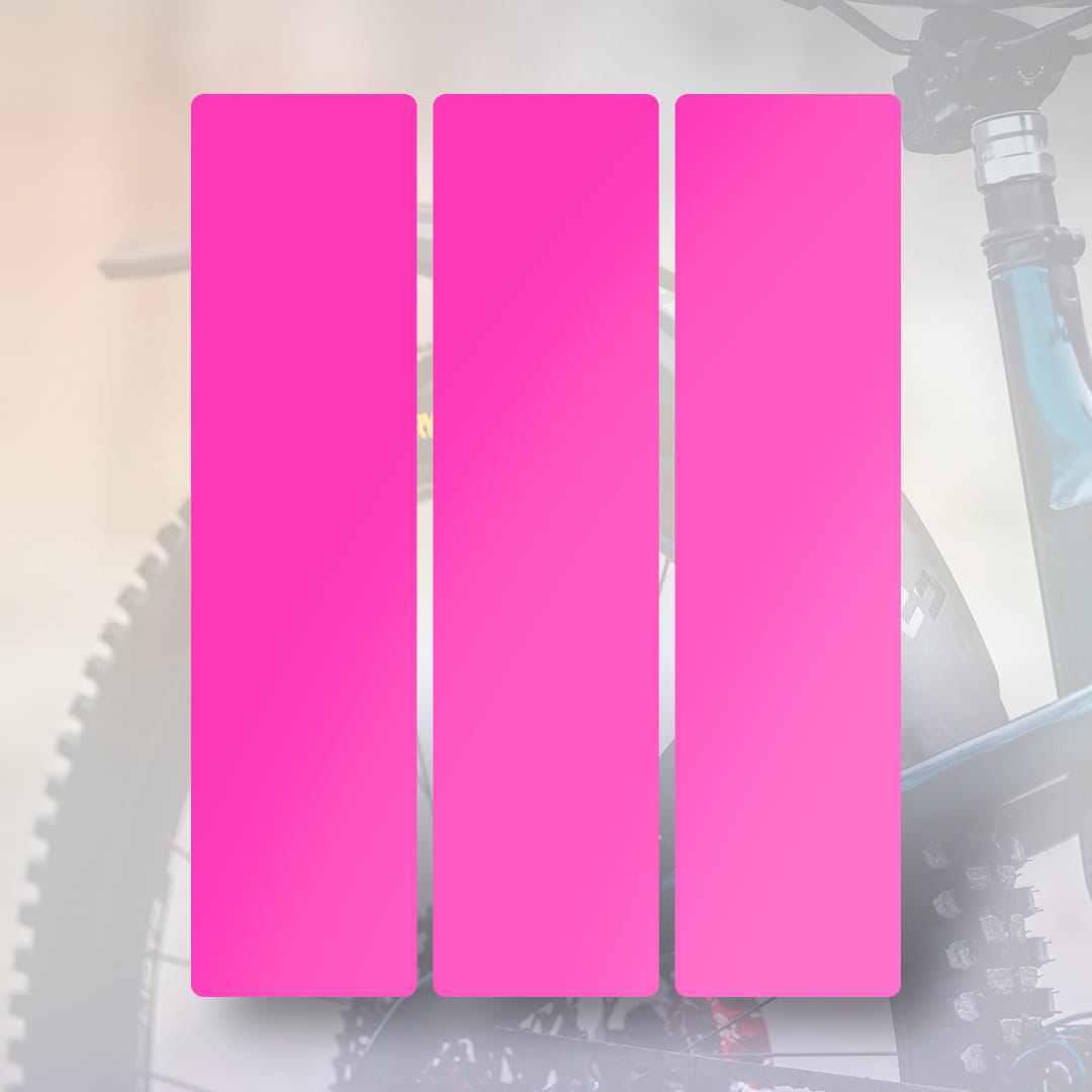 MR02 Rear wheel mudguard sticker pink - Unleazhed
