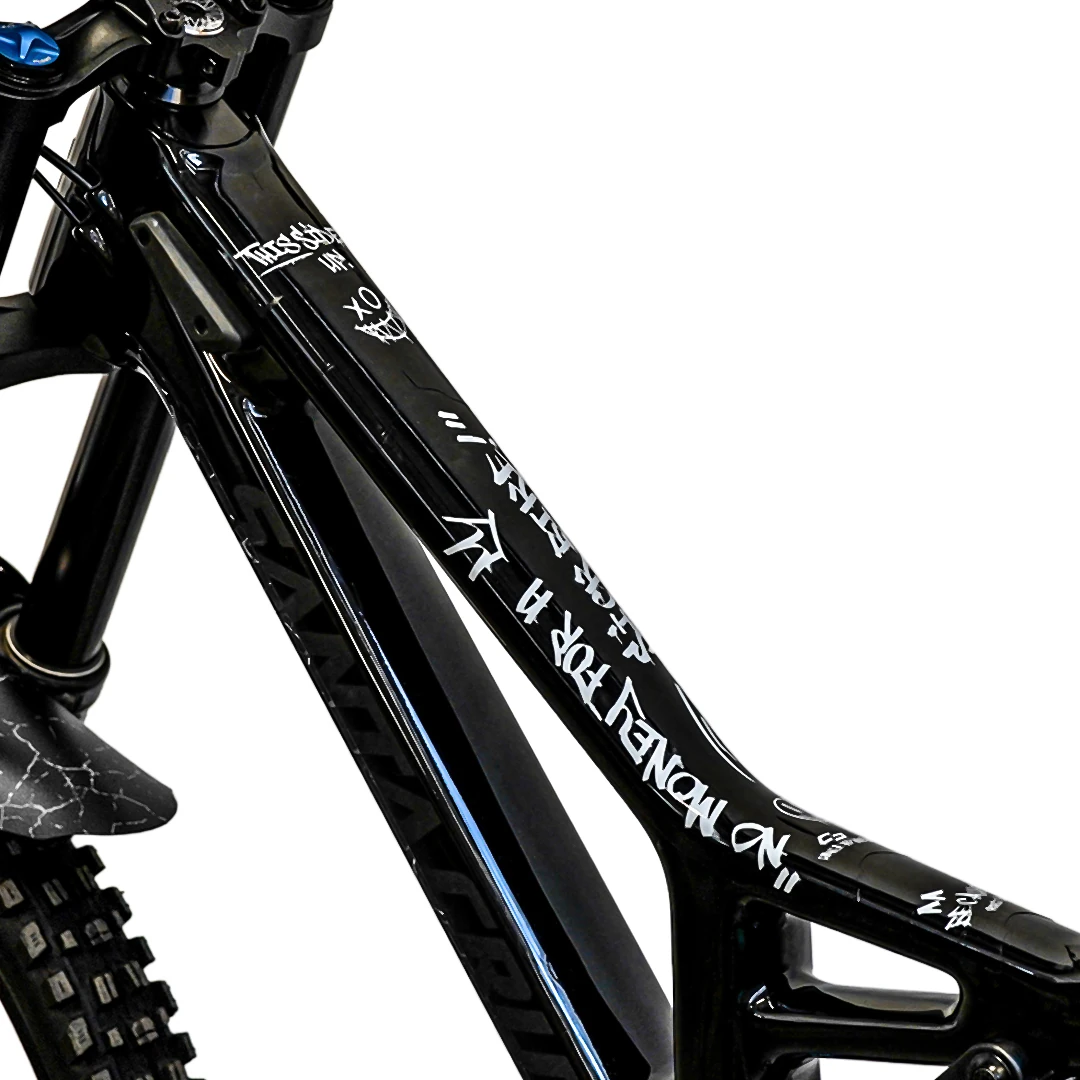 Frame protection S top tube Broken Dreams white - unleazhed matt