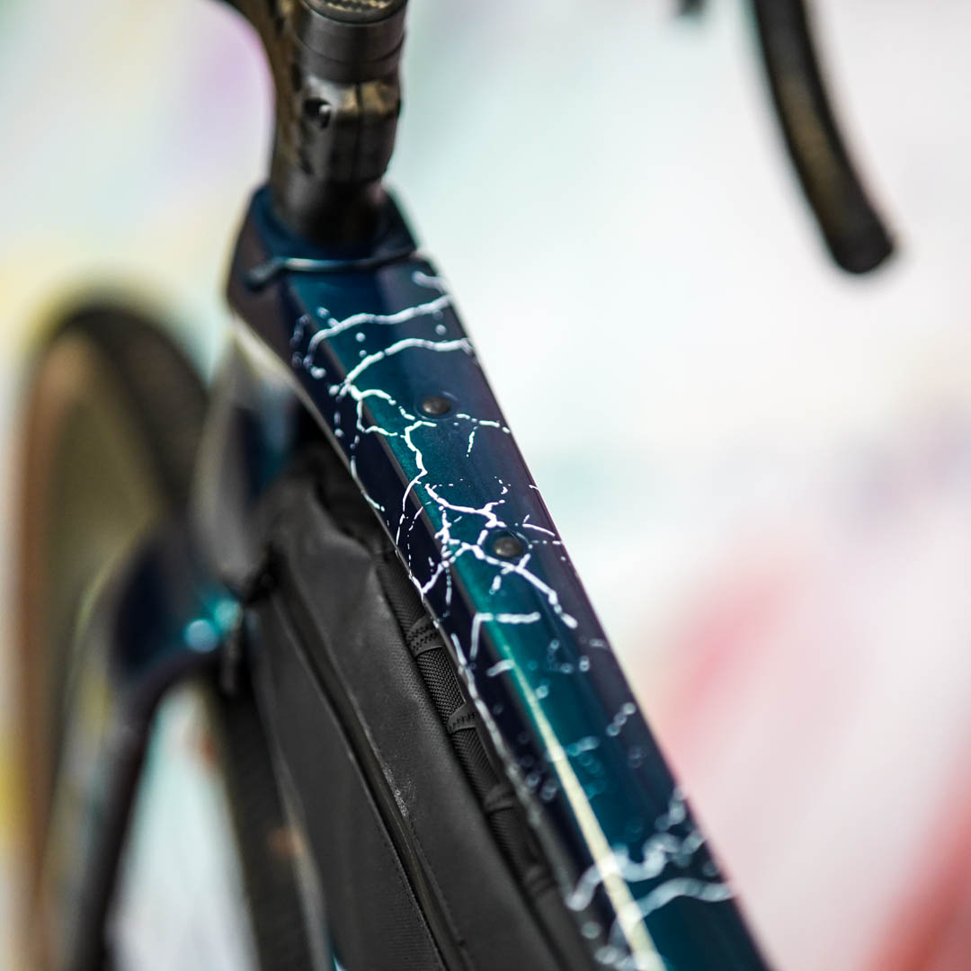 Frame protection film Gravel Bike BPG01 Fragment white matt - unleazhed