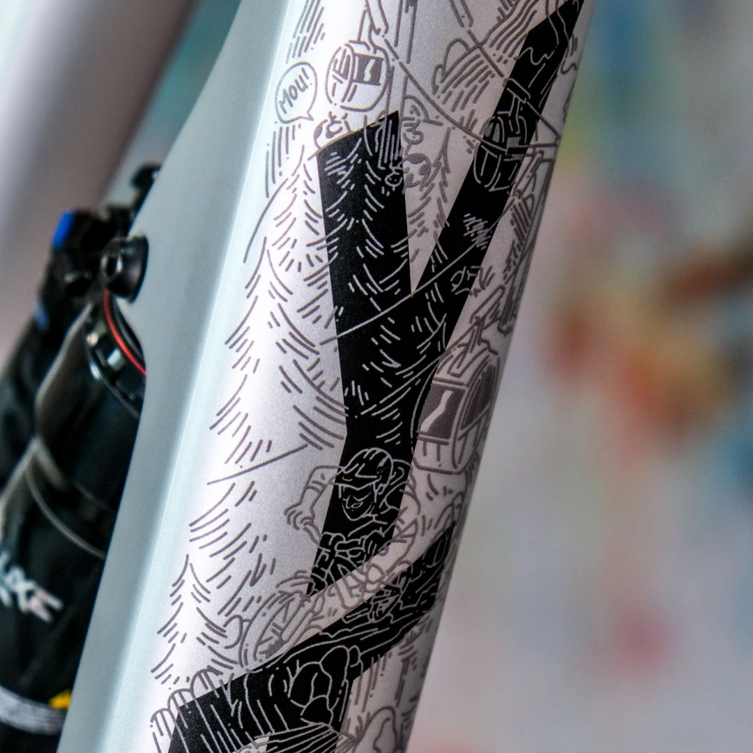 Frame Protection XXL glossy Alpine Culture Stefan Müller gray - unleazhed