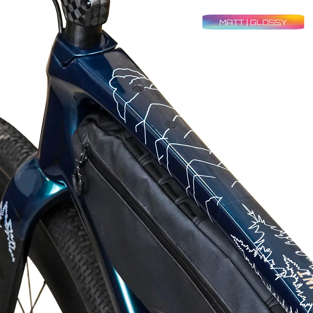 frame protection film Gravel Bike BPG01 Forest white - unleazhed