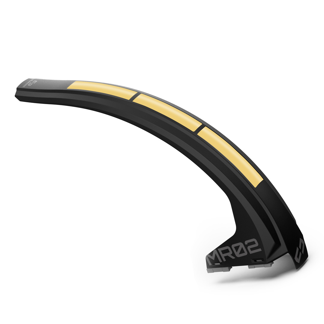 MR02 Rear wheel mudguard sticker gold - Unleazhed