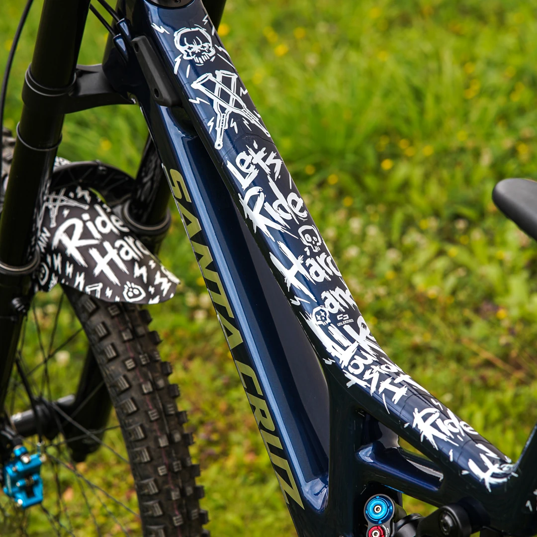 Frame Protection S Top Tube matt Ride Hard white - unleazhed