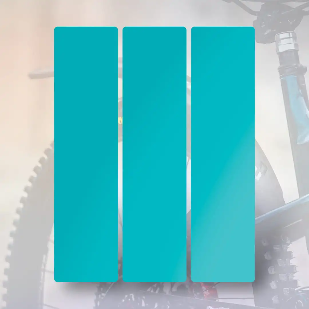 MR02 Rear wheel mudguard sticker turquoise - Unleazhed
