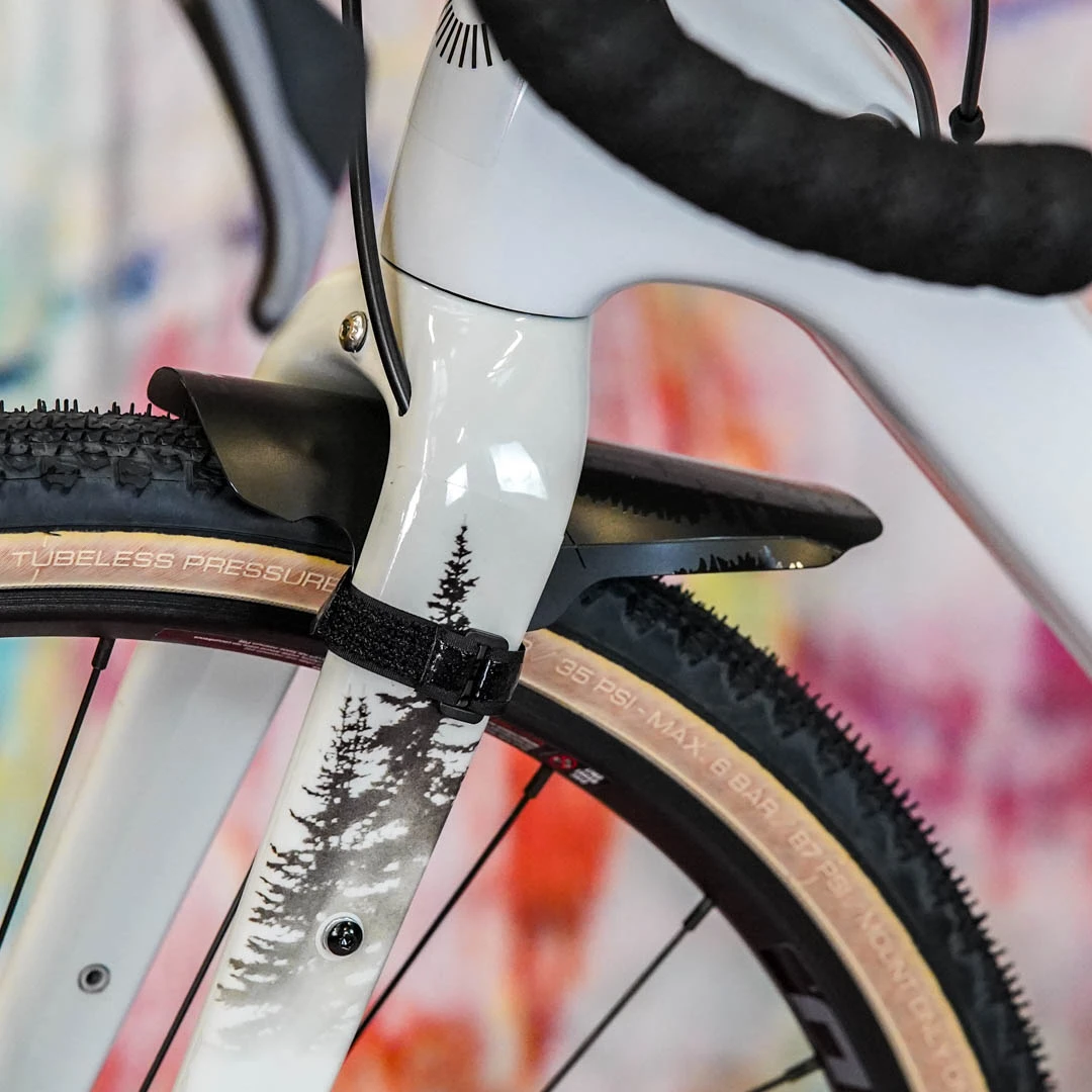 Mudguard Gravel Bike small MG01 Forest black - Unleazhed
