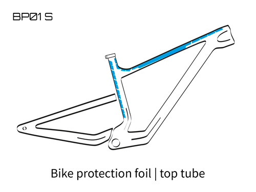 Unleazhed top tube protective film