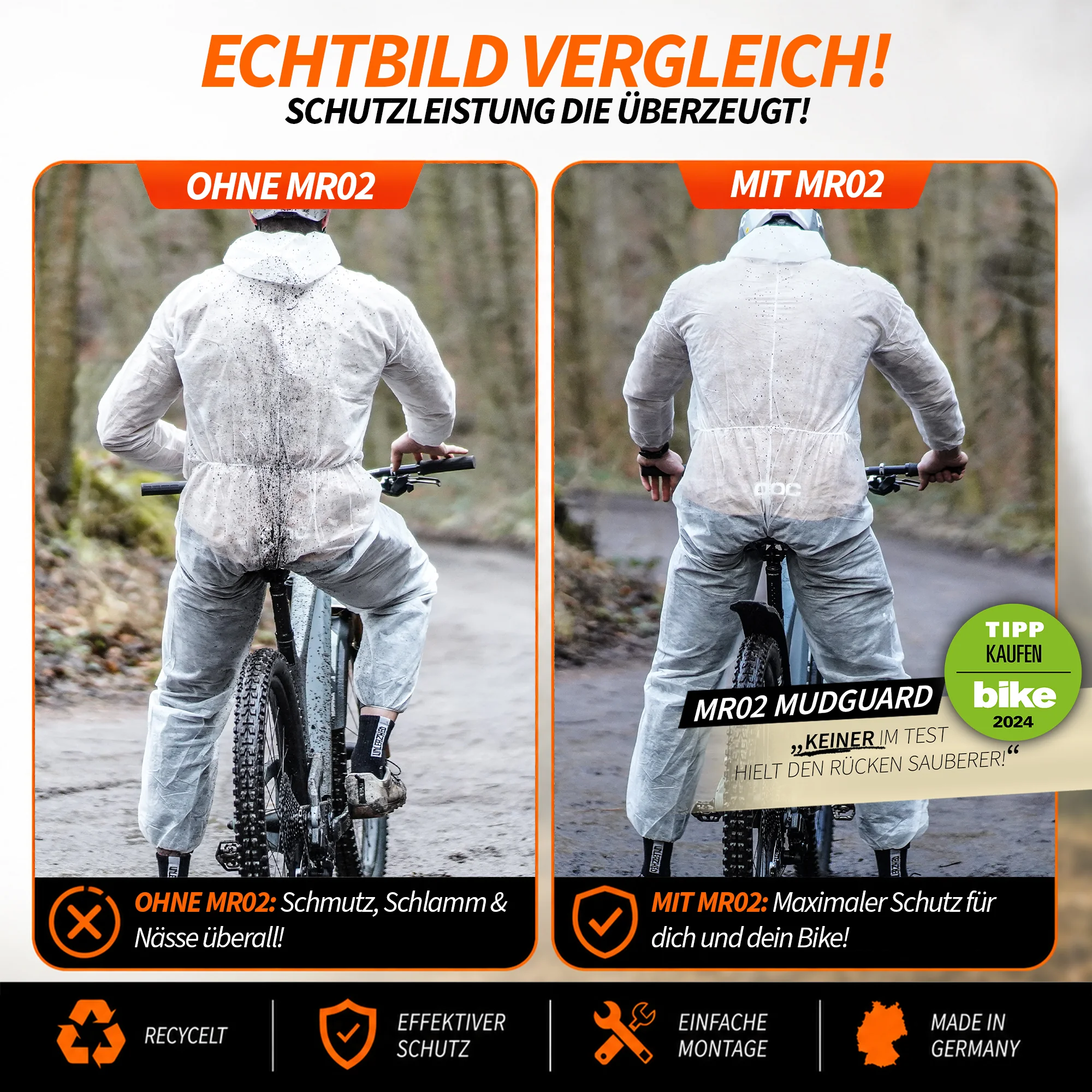 Mudguards for MTB | M02 and MR02 Bundle | Unleazhed mudguards MTB
