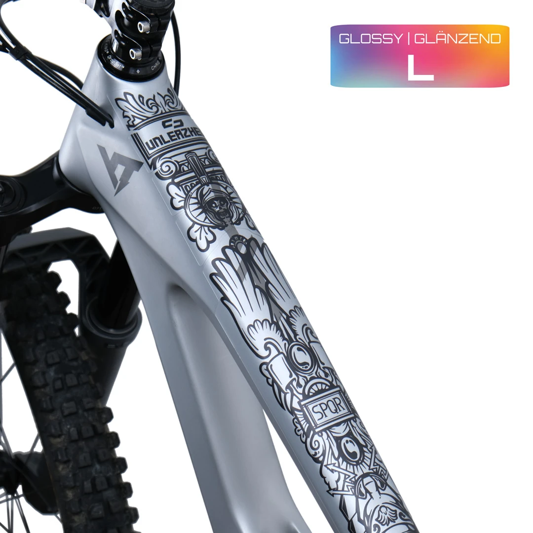 Rahmenschutzfolie L glossy empire black - unleazhed