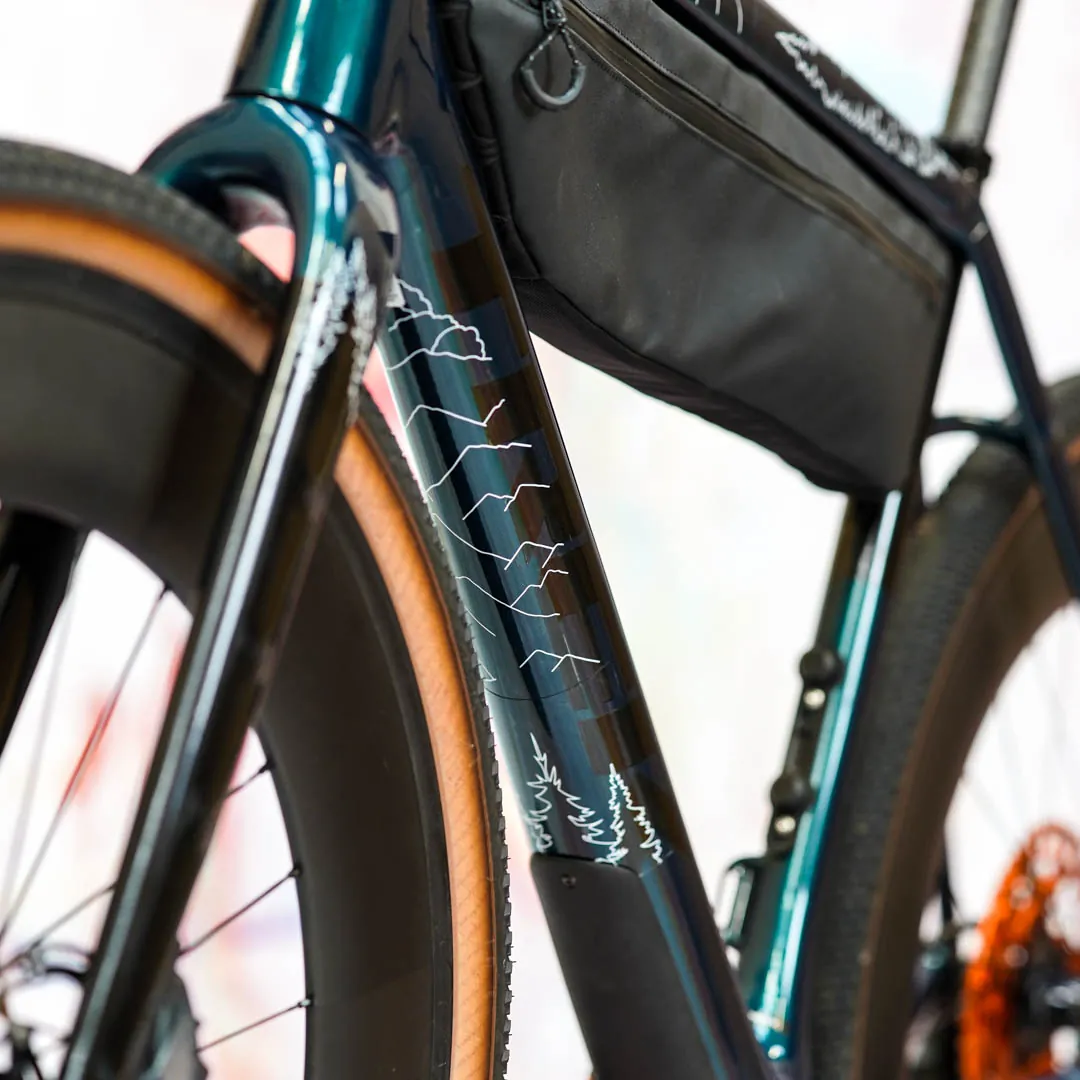 frame protection film Gravel Bike BPG01 Forest white matt - unleazhed