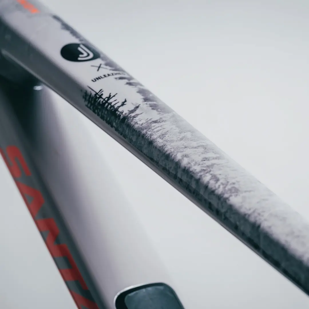 unleazhed - BP01 frame edition Jasper Jauch forest black glossy S top tube