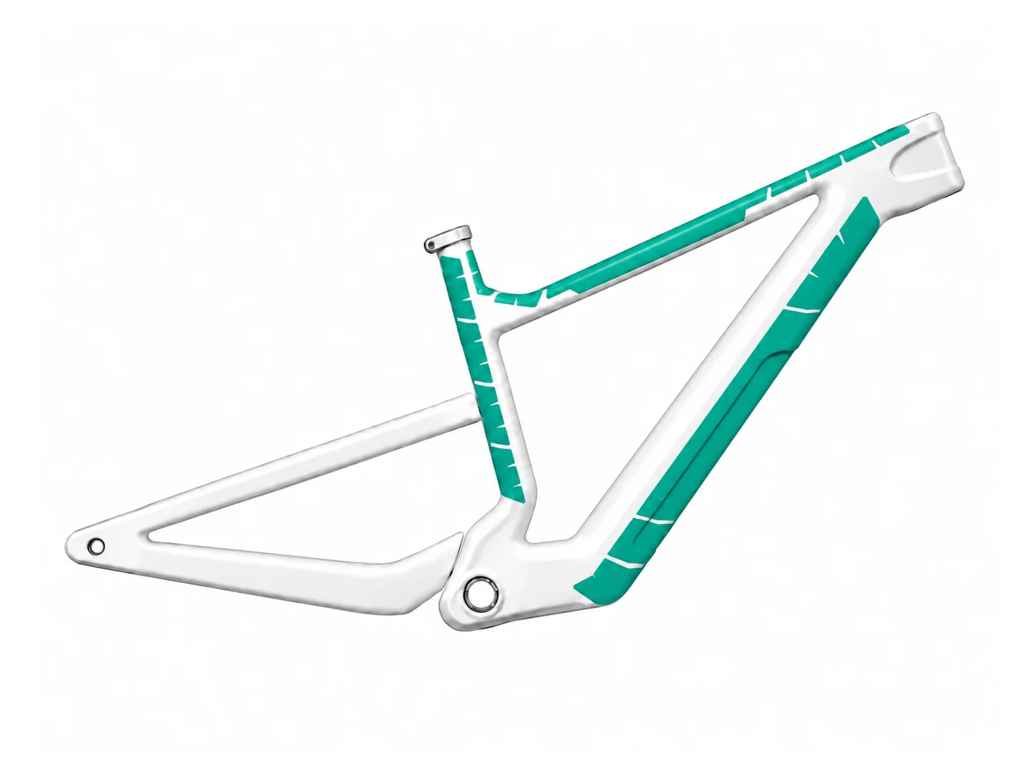 Schematic custom coverage in green: E-Bike · L · Top tube + down tube