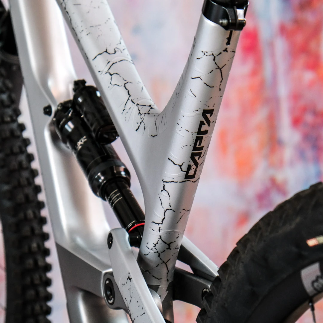Rahmenschutzfolie XXL matt Fragment black - unleazhed