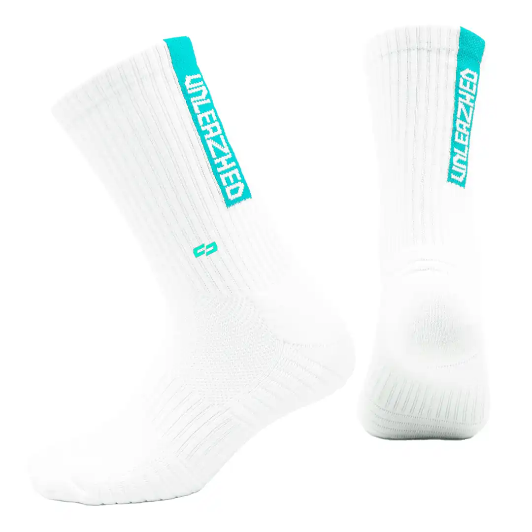 MTB Socks snazy white-red - Unleazhed 1
