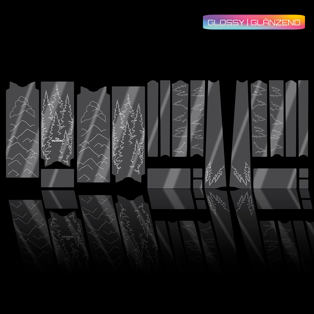 frame protection film Gravel Bike BPG01 Forest white glossy - unleazhed