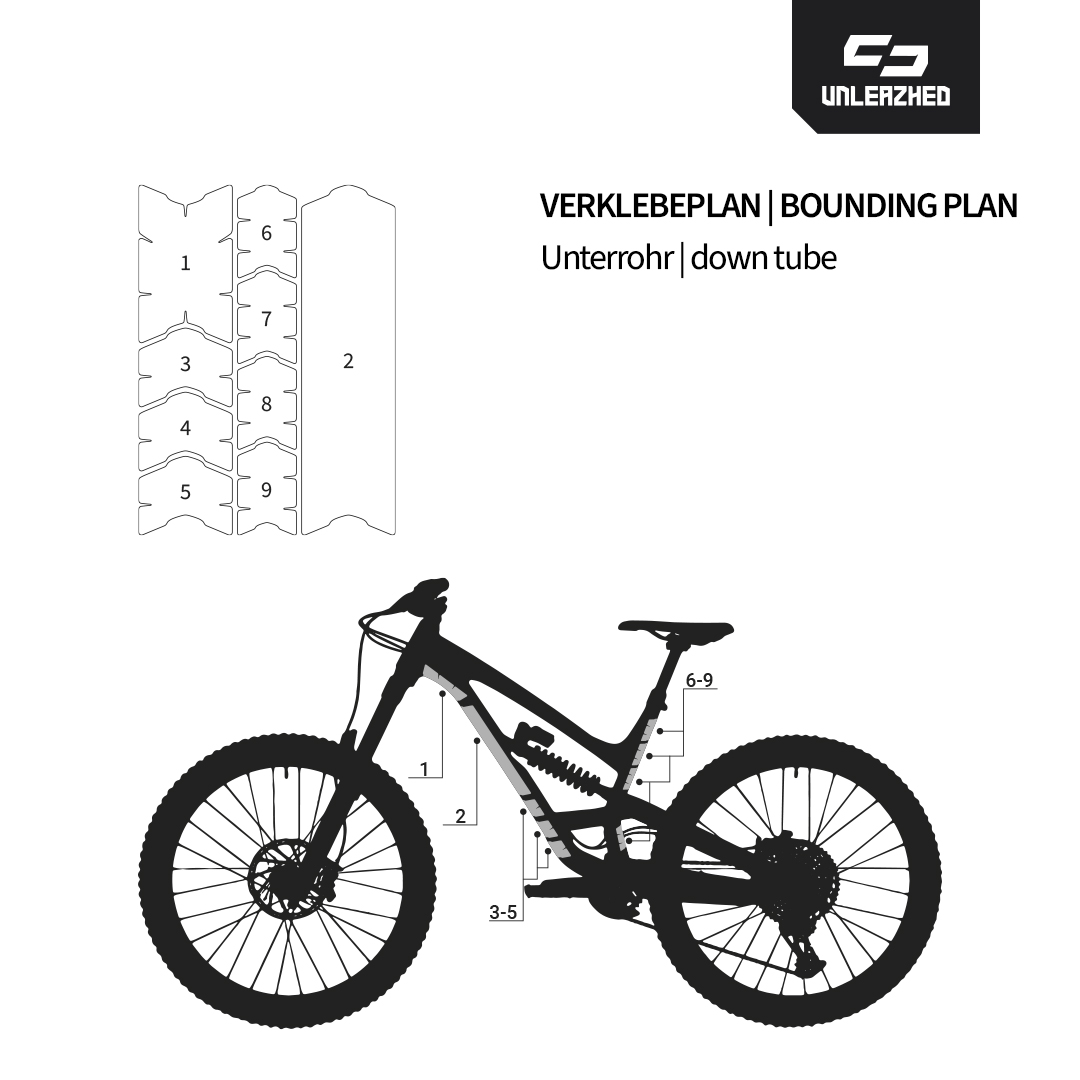 unleazhed - BP01 frame edition Downhill24 black matt XXL