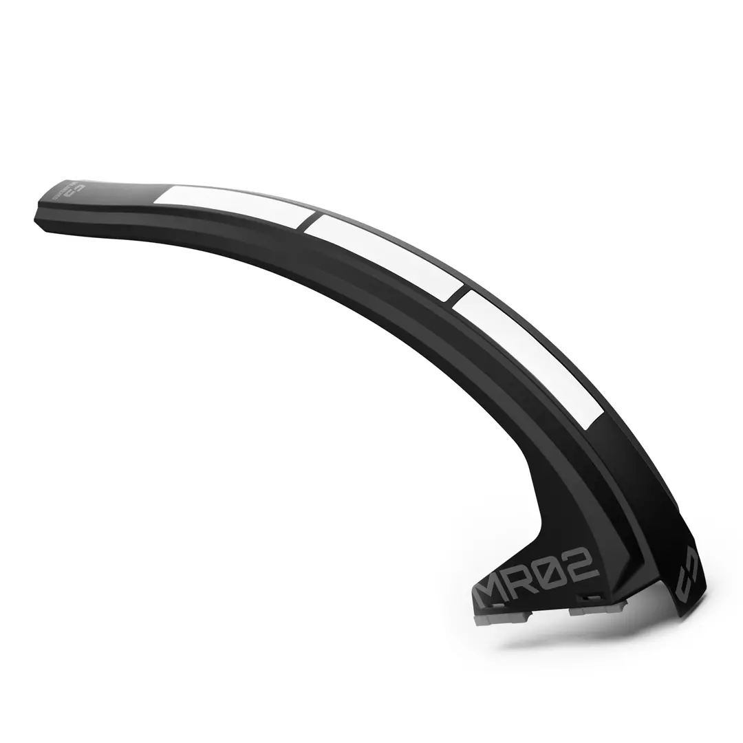 MR02 Hinterrad Mudguard Sticker weiß - Unleazhed
