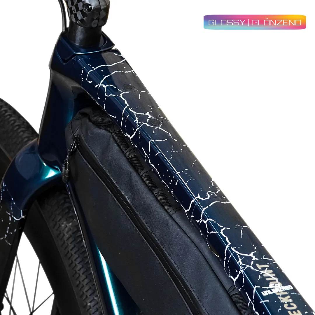 frame protection film Gravel Bike BPG01 Fragment white glossy - unleazhed