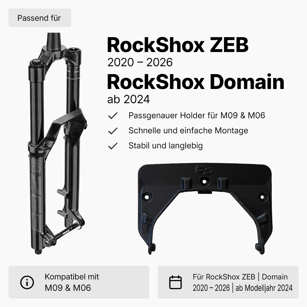 Holder for M09 & M06 | RockShox ZEB | model year 2020-2026 | RockShox Domain | from model year 2024