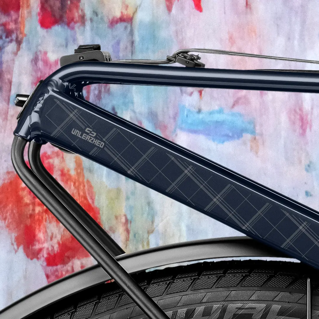 Rahmenschutzfolie für Riese und Müller Homage Karo gray glossy