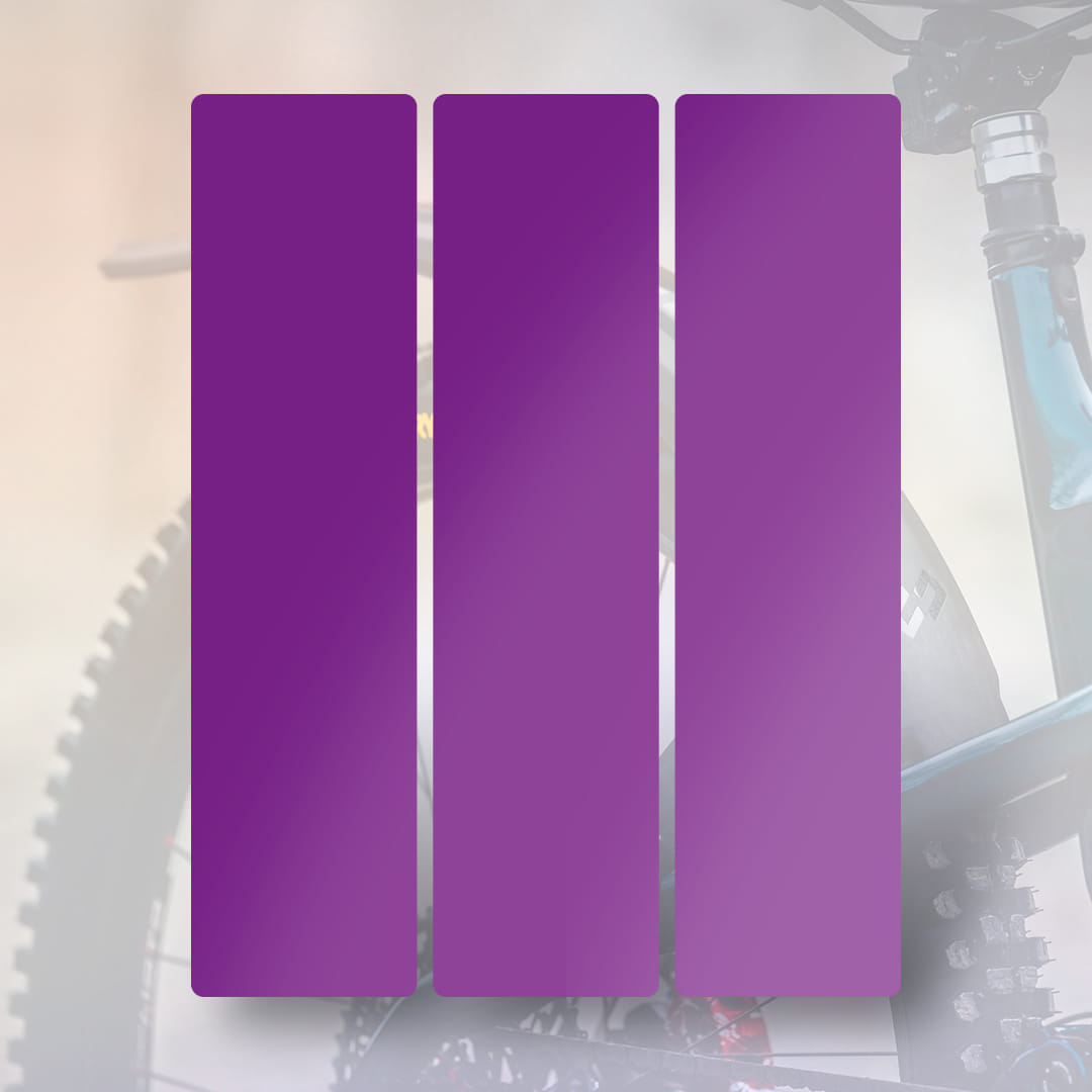 MR02 Rear wheel mudguard sticker purple - Unleazhed