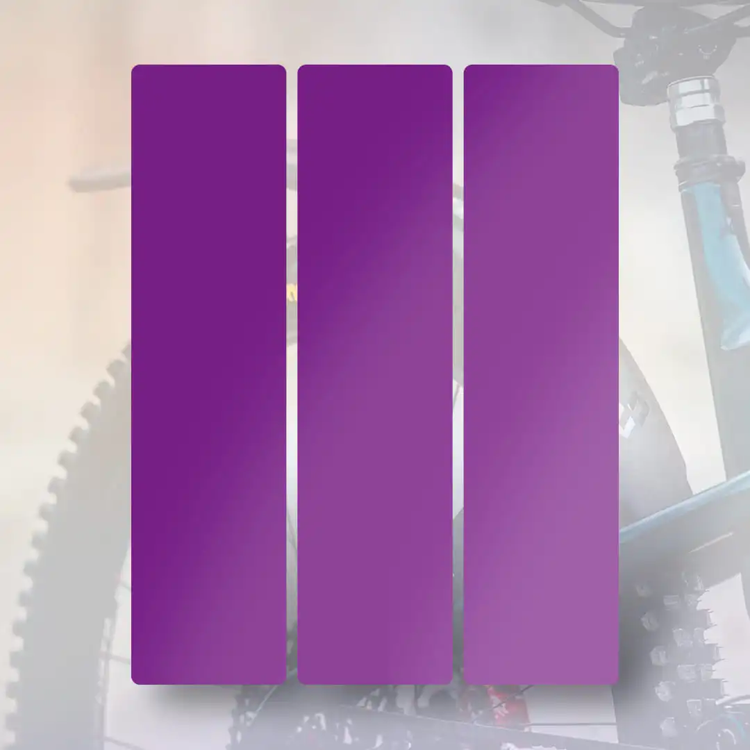 MR02 Rear wheel mudguard sticker purple - Unleazhed