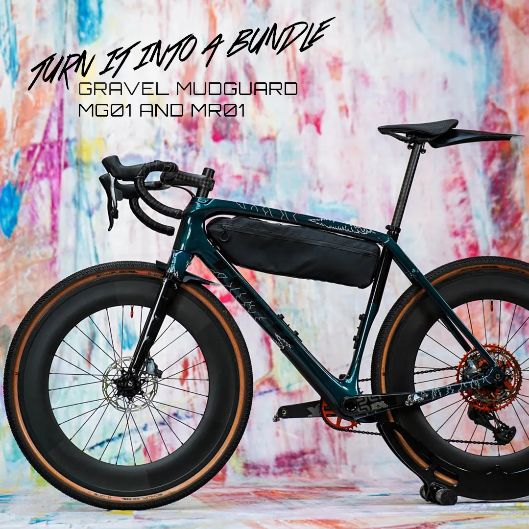 frame protection film Gravel Bike BPG01 Forest white matt - unleazhed