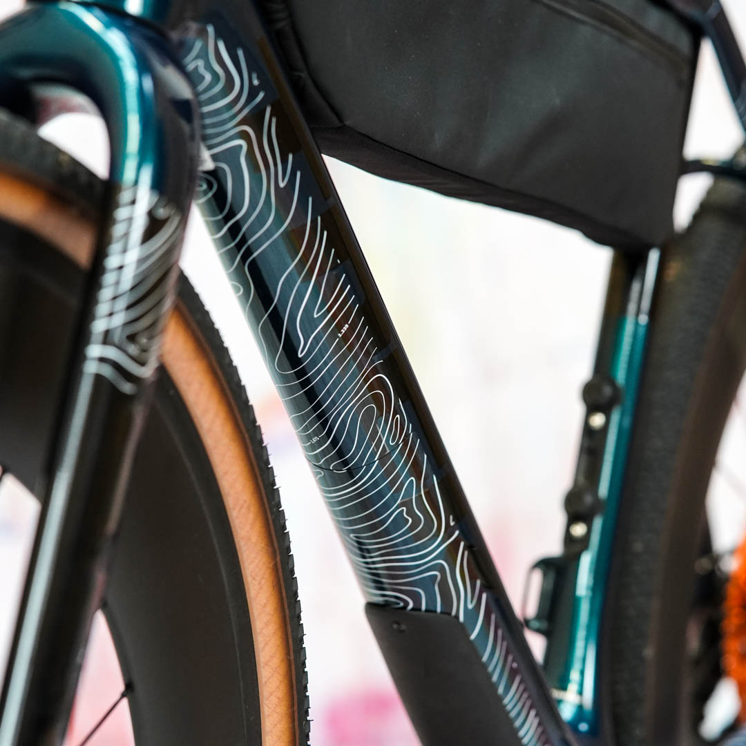 frame protection film Gravel Bike BPG01 Topolines white matt - unleazhed