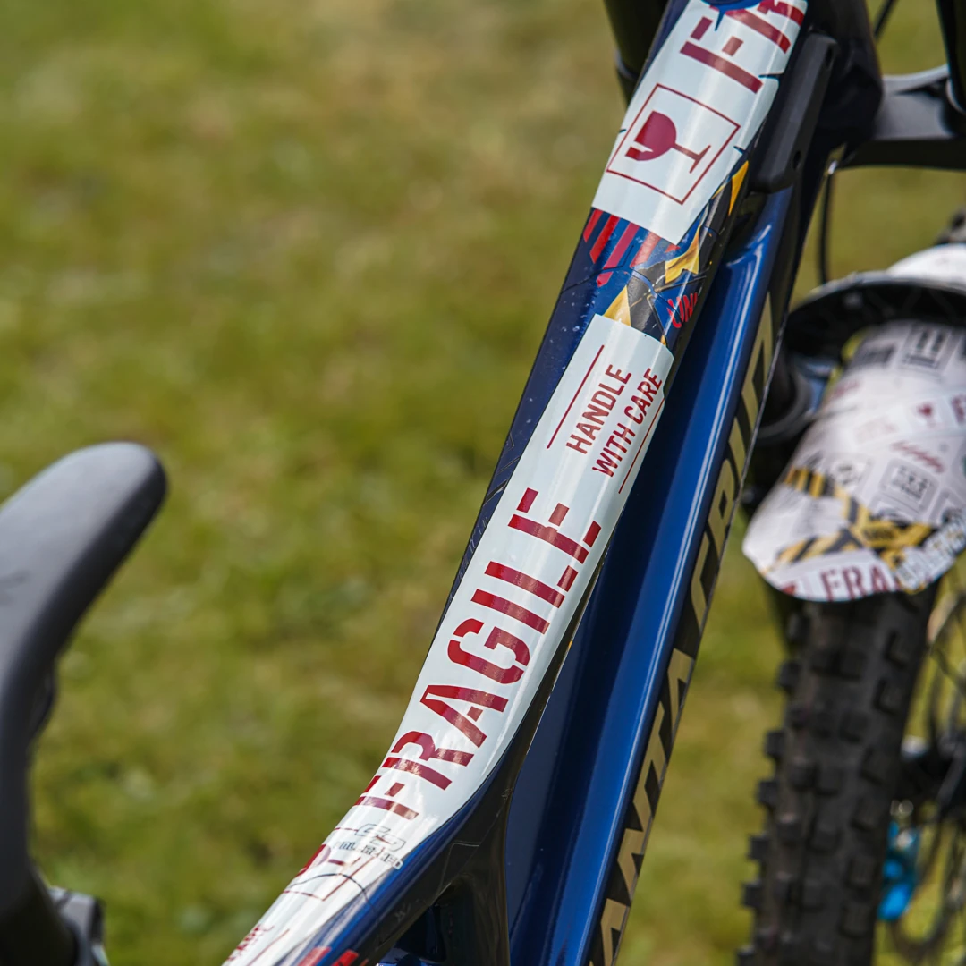 Frame Protection S Top Tube matt Fragile color - unleazhed