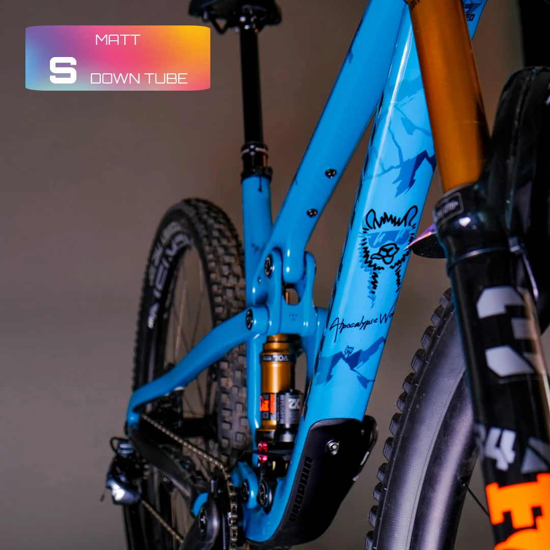 Frame Protection S matt down tube Alpocalypse black - unleazhed