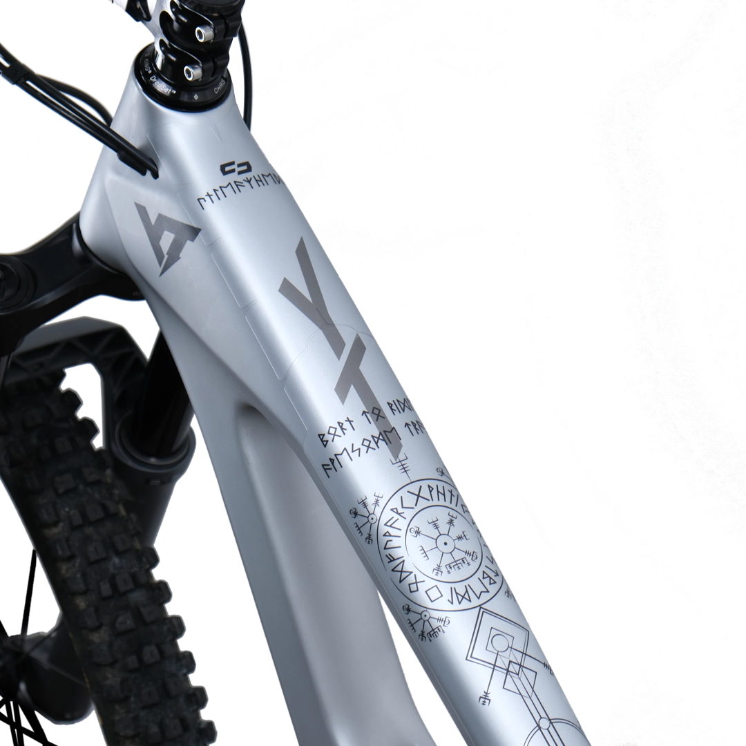 Frame Protection S top tube runes of shred black - unleazhed