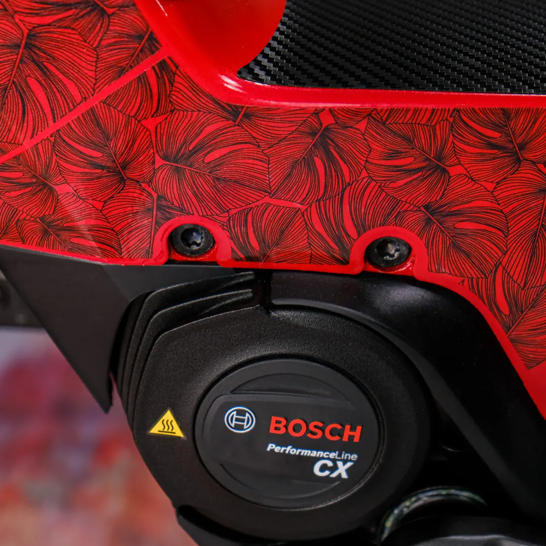 Frame protection film for Riese und Müller Nevo3 Monstera black glossy