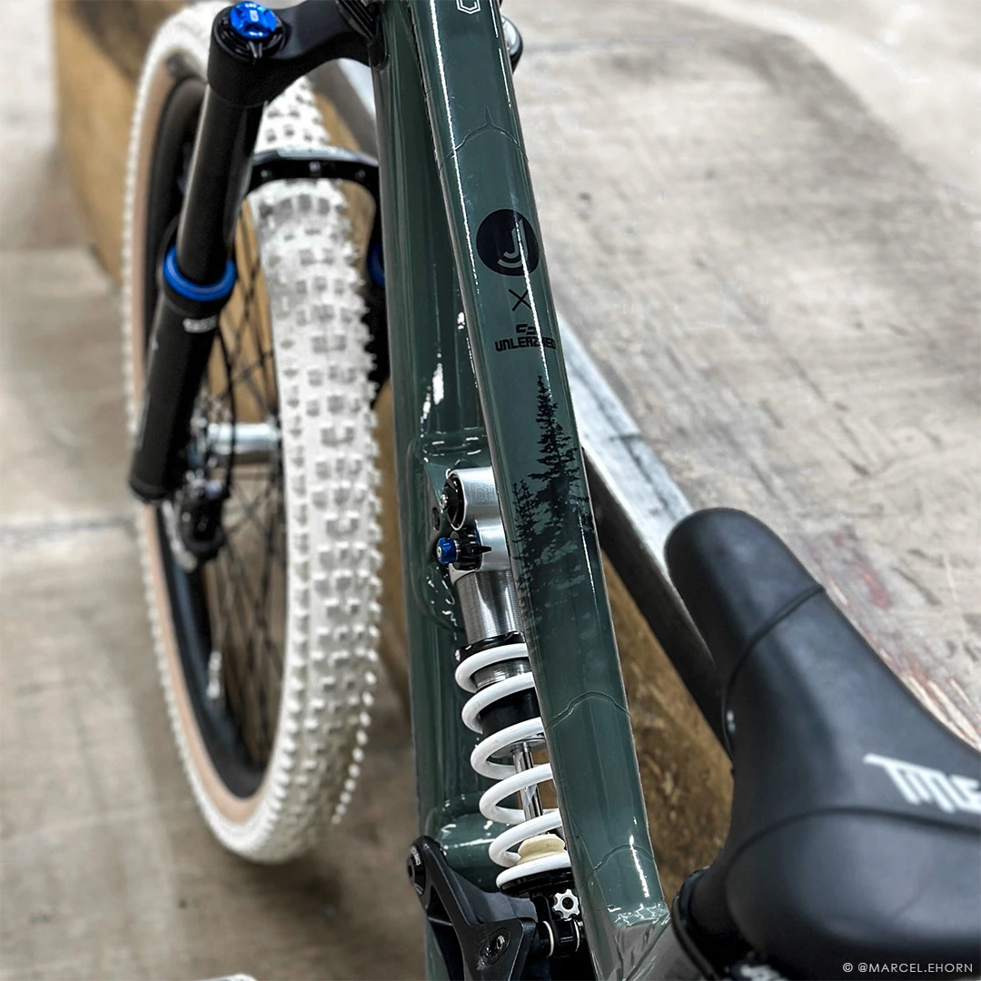 Frame Protection S matt top tube Jasper Jauch Forest black - unleazhed