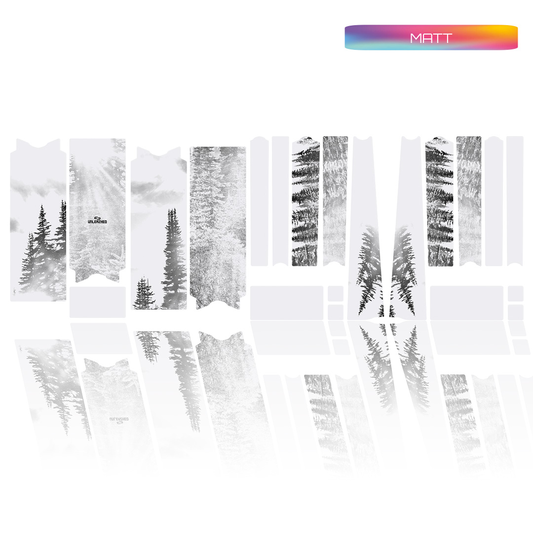 frame protection film Gravel Bike BPG01 Forest black matt - unleazhed