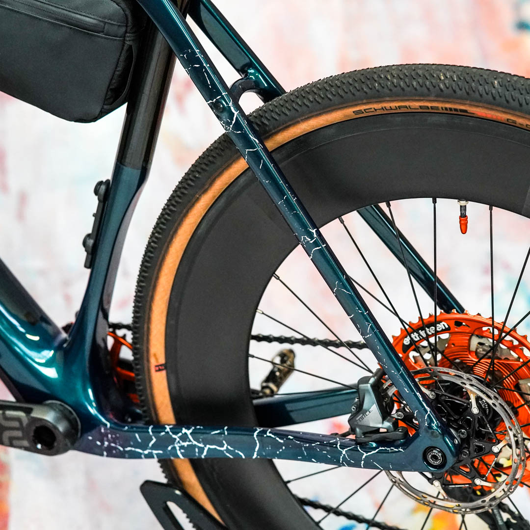 Frame protection film Gravel Bike BPG01 Fragment white matt - unleazhed