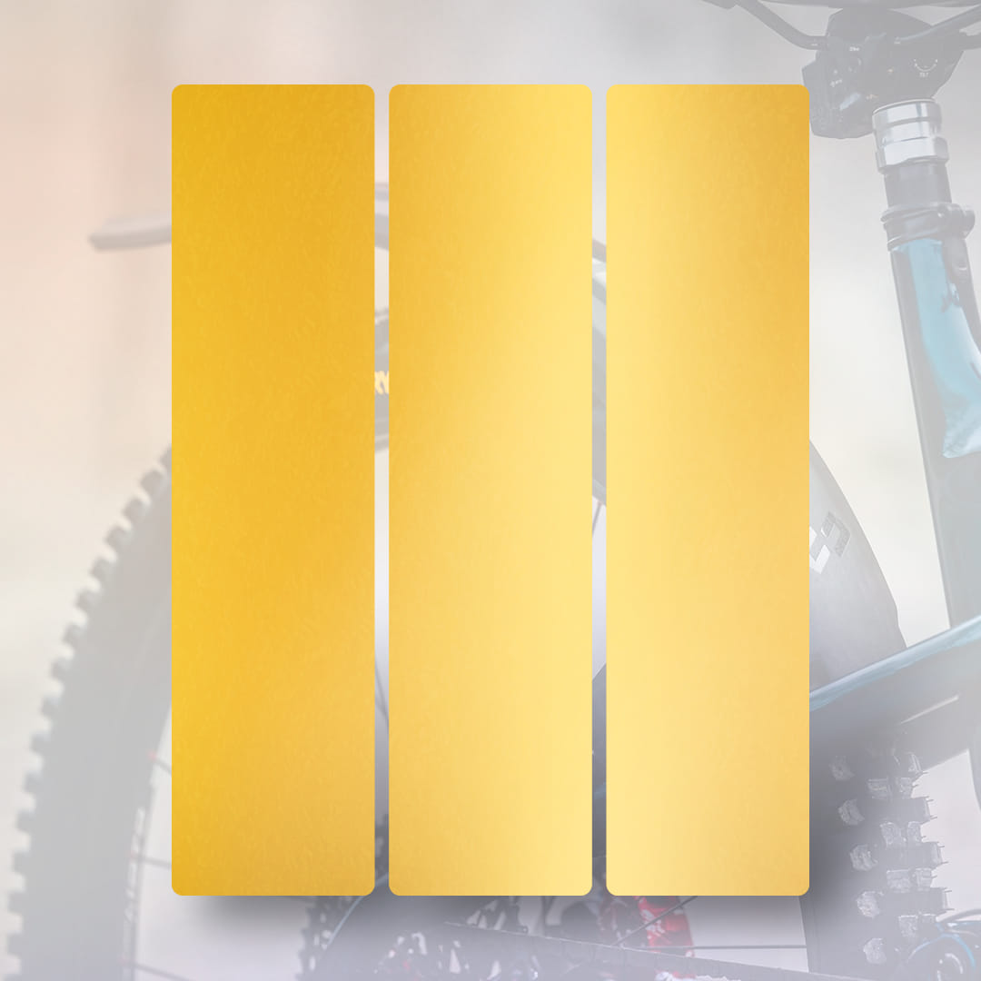 MR02 Rear wheel mudguard sticker gold - Unleazhed