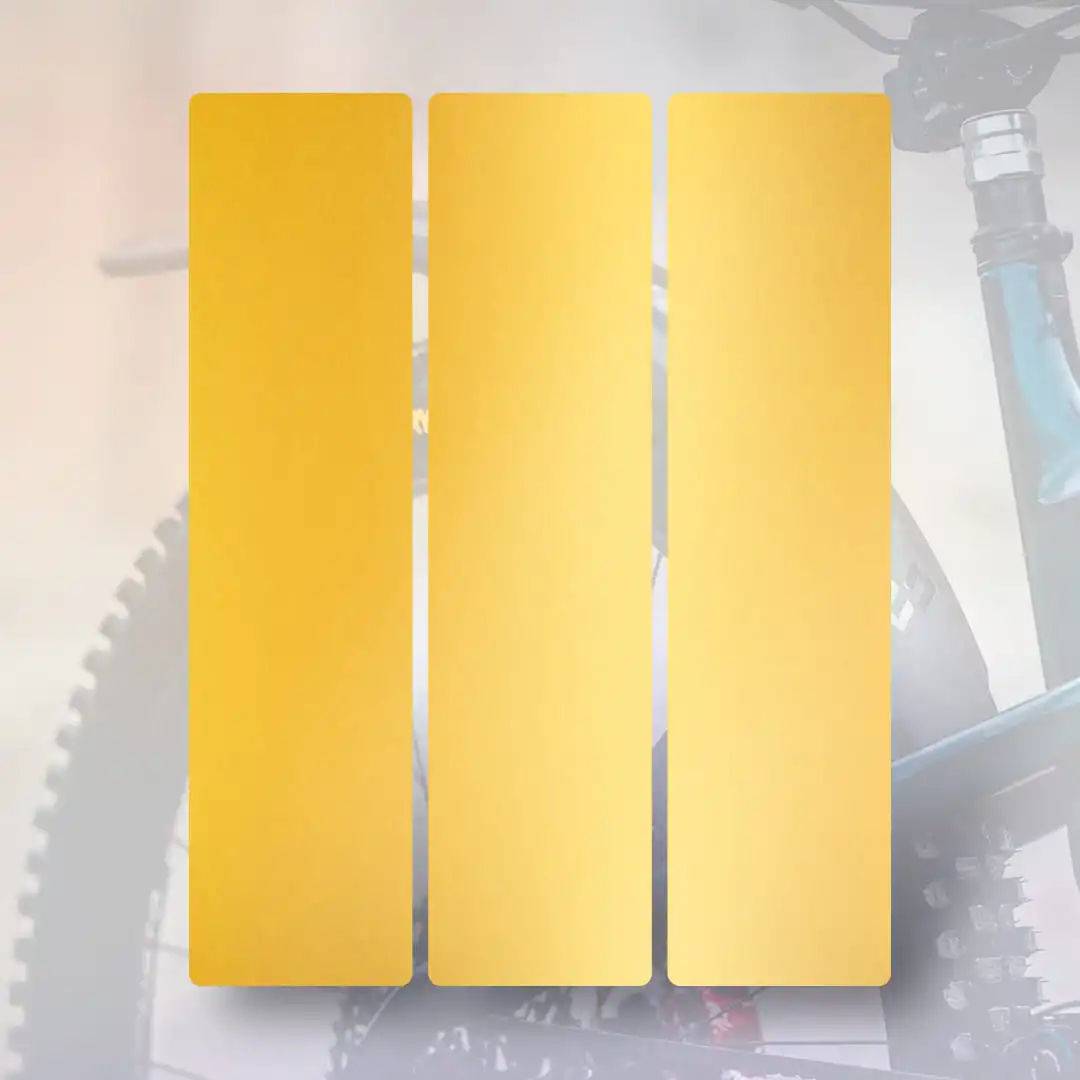 MR02 Rear wheel mudguard sticker gold - Unleazhed