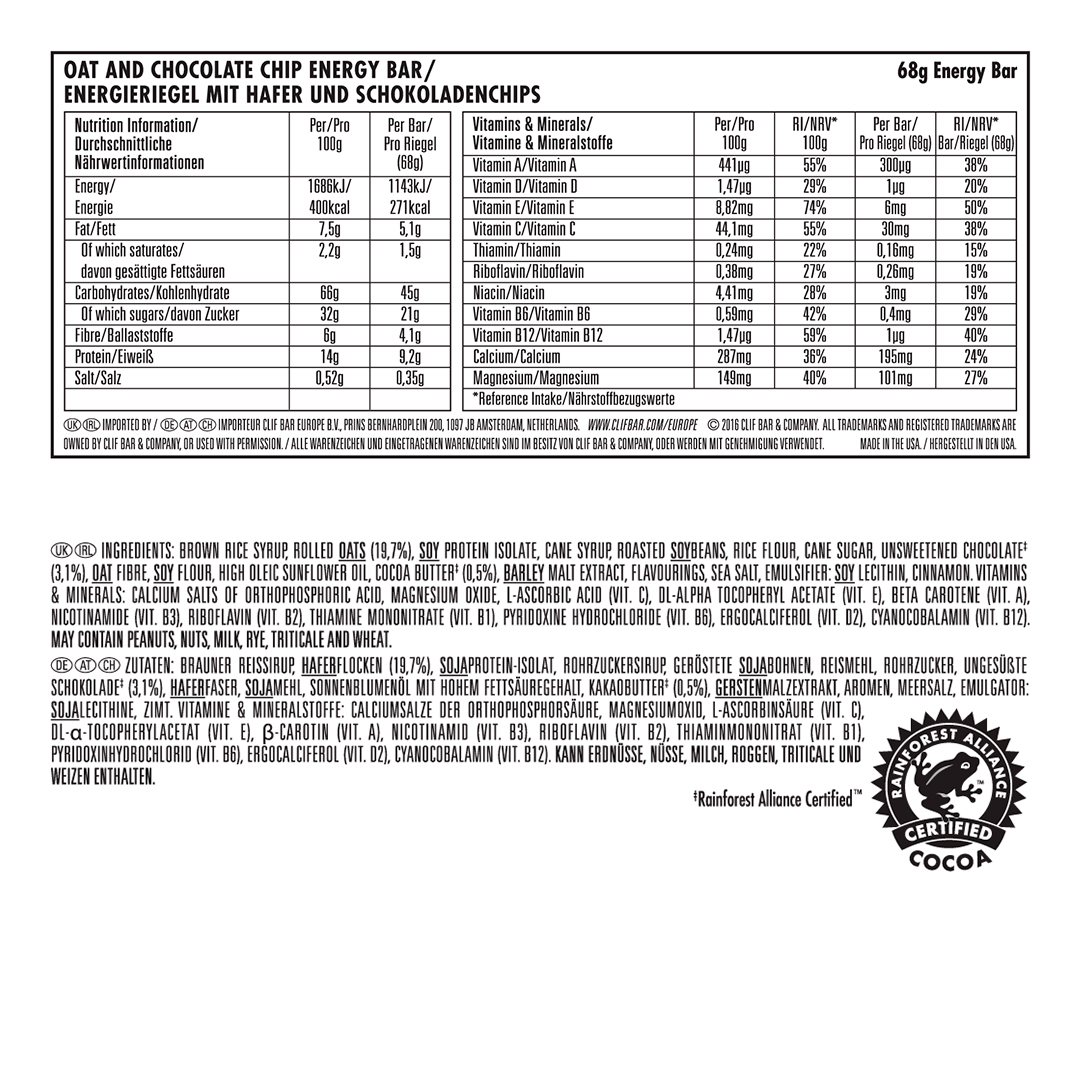 CLIF BAR Chocolate Chip