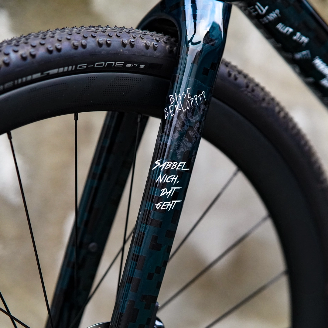 frame protection film Gravel Bike BPG01 Ruhrpott white - unleazhed matt