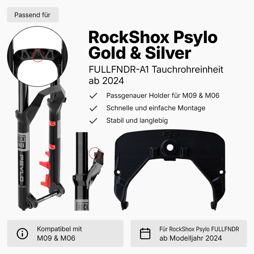 Holder for M09 & M06 | RockShox Psylo Gold | Psylo Silver | FULLFNDR-A1 full-fender lower leg | from model year 2024
