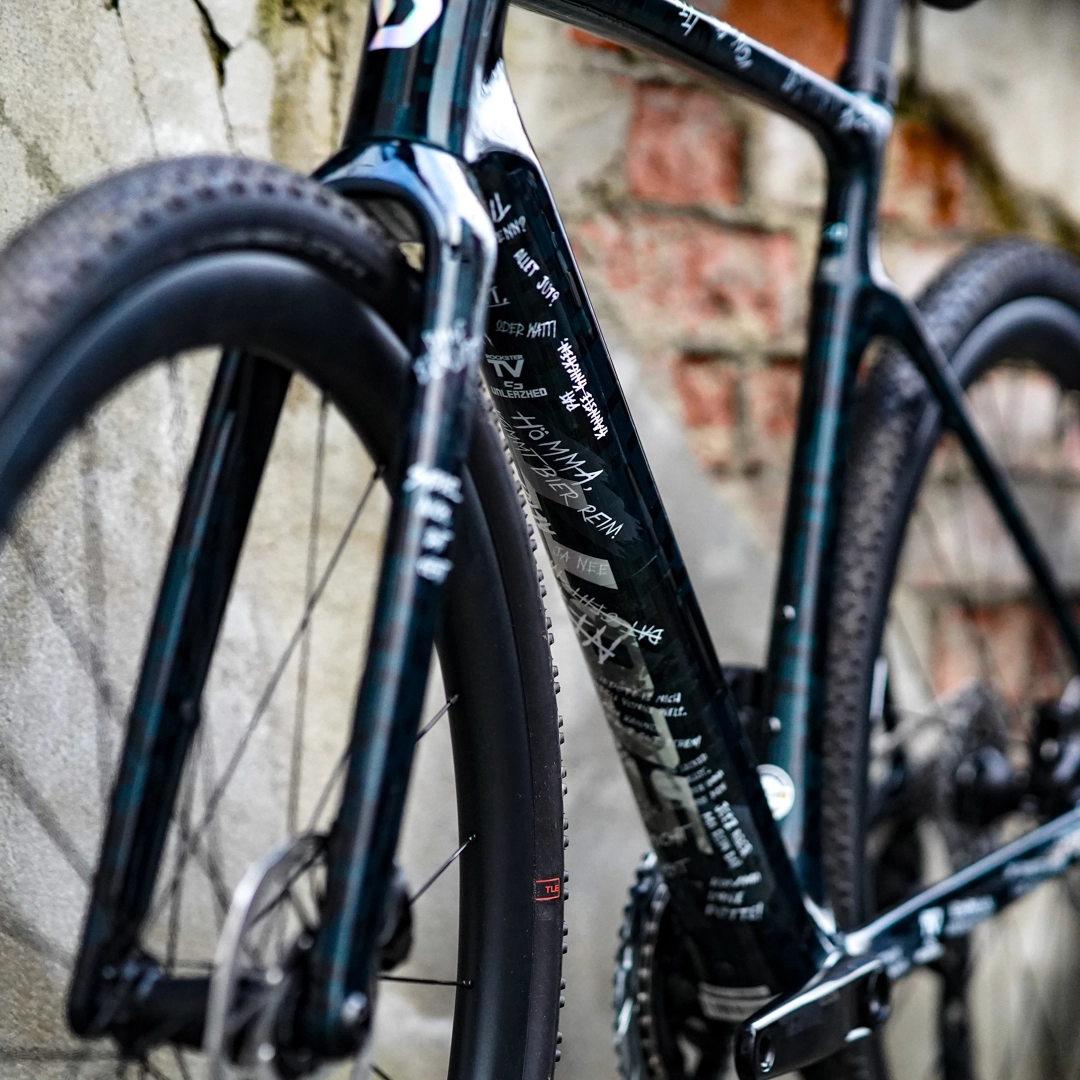 frame protection film Gravel Bike BPG01 Ruhrpott white - unleazhed matt