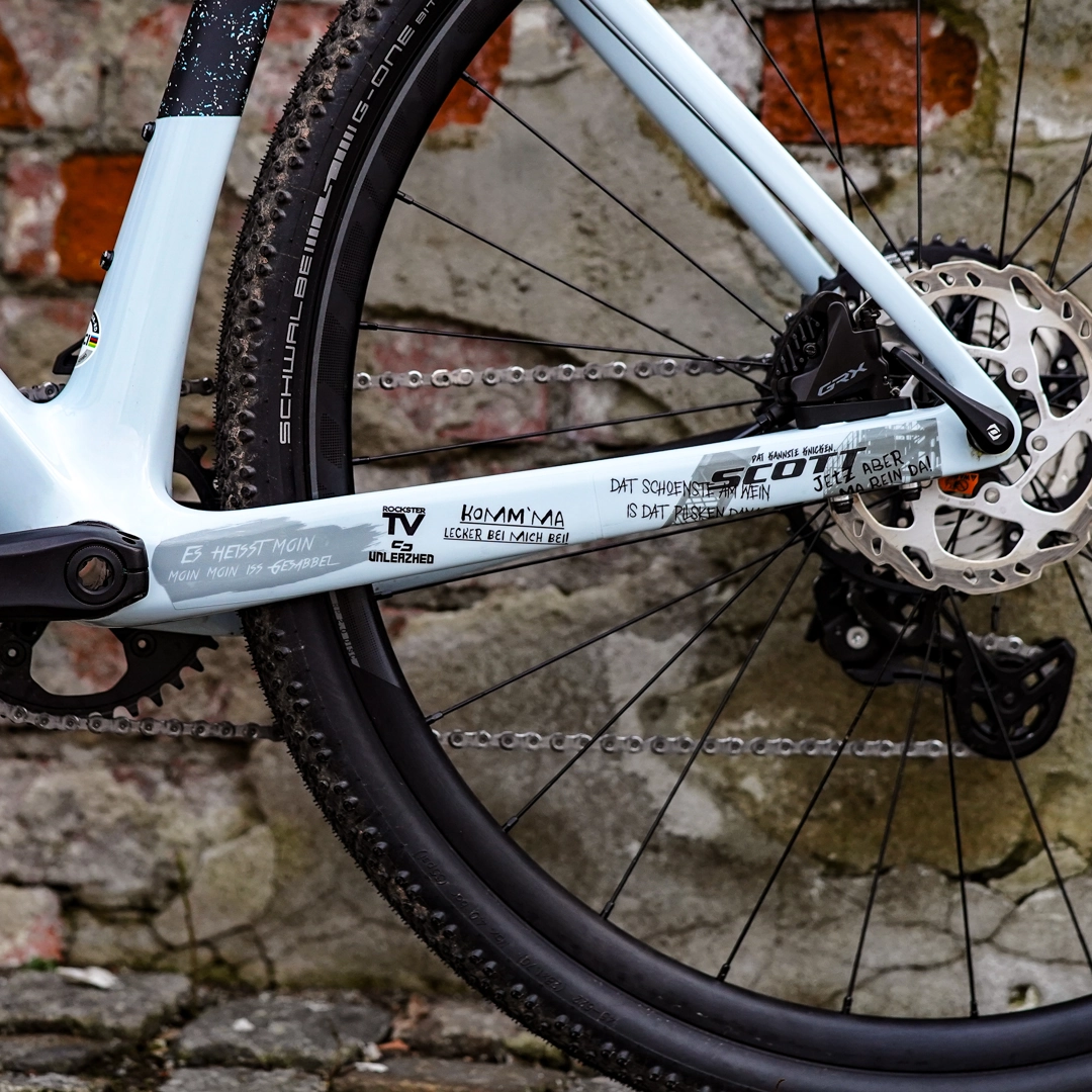 frame protection film Gravel Bike BPG01 Ruhrpott black - unleazhed matt