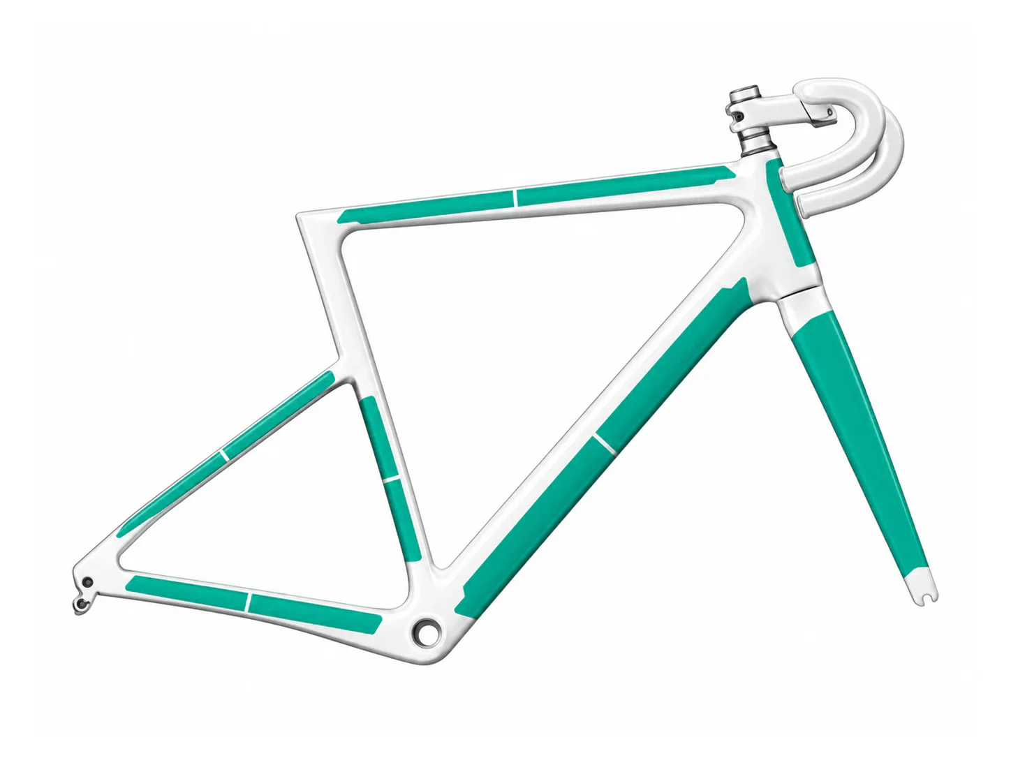 Schematic custom coverage in green: Gravelbike · Frame + fork