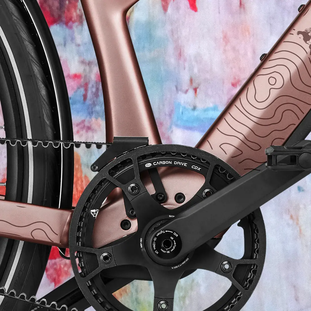 Frame protection film for Riese und Müller UBN Seven Topolines Dark Rose matt