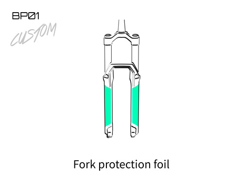 Unleazhed suspension fork protection film